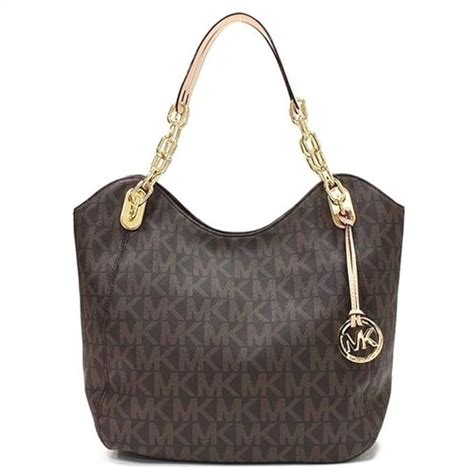 michael kors lilly tote brown|Michael Kors brown tote handbags.